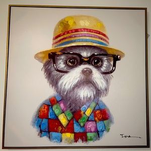 Framed Cartoon Portrait (MALTESE)